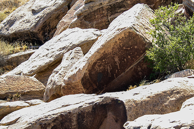 Native American rock paintings