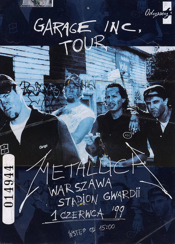 1999 Metallica @ Gwardia, Warsaw
