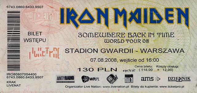 2008 Iron Maiden @ Gwardia, Warsaw