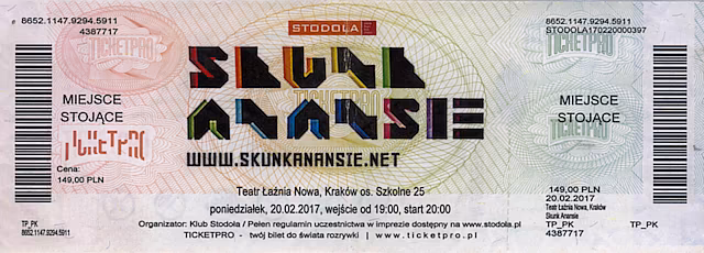 2017 Skunk Anansie @ Teatr Łaźnia, Kraków