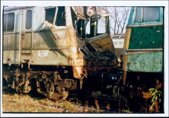 EU-07 locomotive after crashtest or rather incident